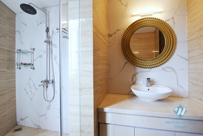 Beautiful and bright apartment for rent in the heart of Tay Ho district, Ha Noi